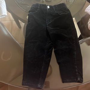 Talbot's kid's girl's velour jean (2) in black